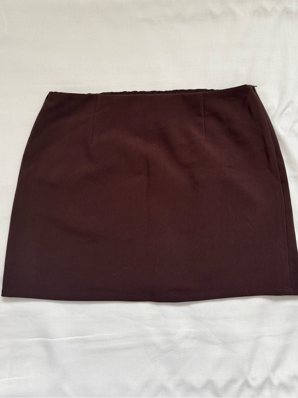 Brown mini skort